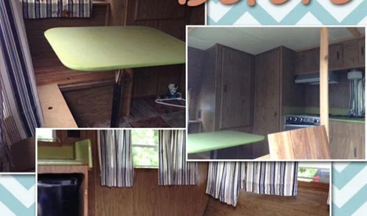 Deze 14-jarige kocht een camper uit 1974 en veranderde het interieur voor maar $200. Het resultaat is prachtig!